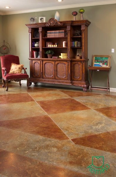 Decorative Concrete Acid Stain project photo 8
